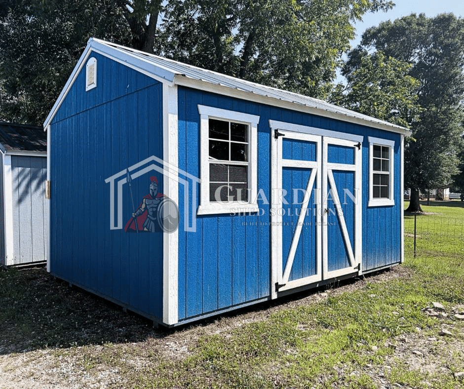Guardian A-Frame Utility Shed in blue