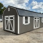 12’x28′ Guardian Lofted with Barnwood and White