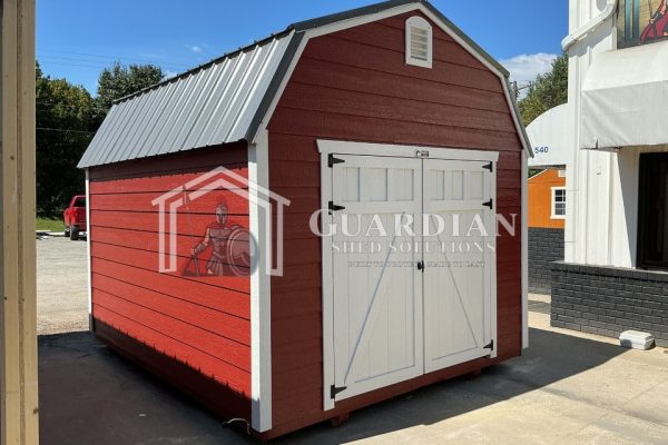 10’x12′ Champion Lofted SmartShed Rustic Red