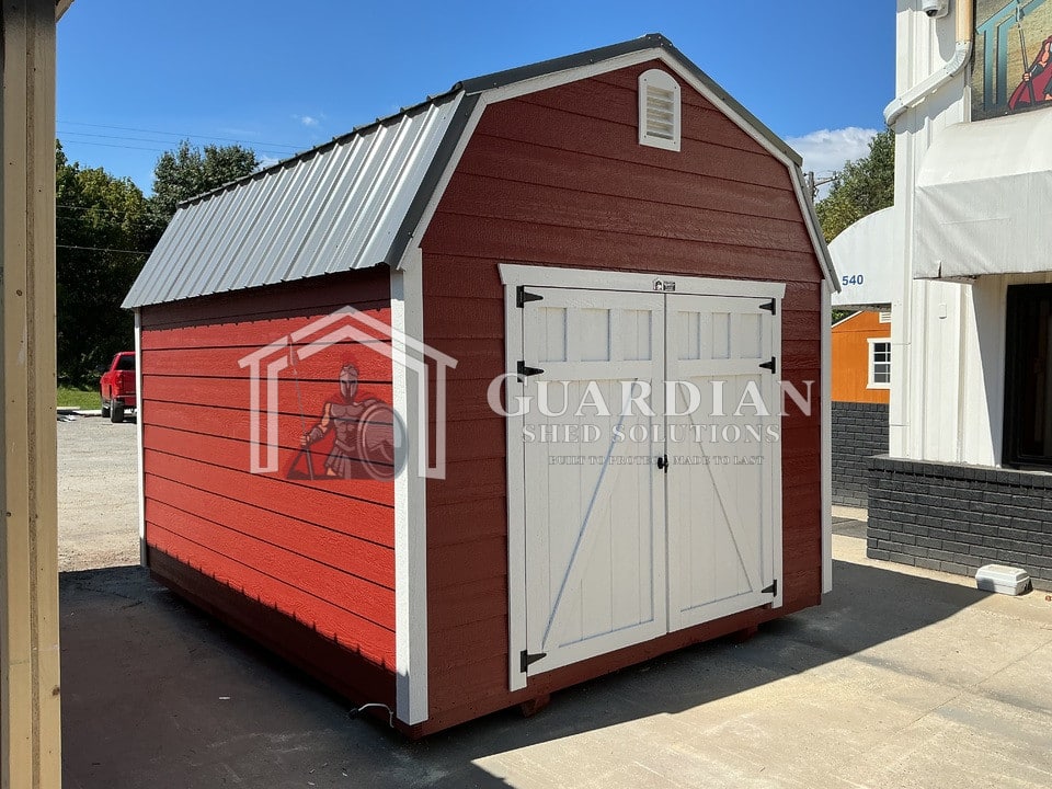 10’x12′ Champion Lofted SmartShed Rustic Red