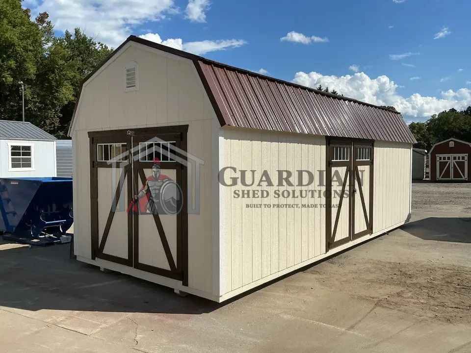 Defender Series Lofted Barn — delivered to Trinity