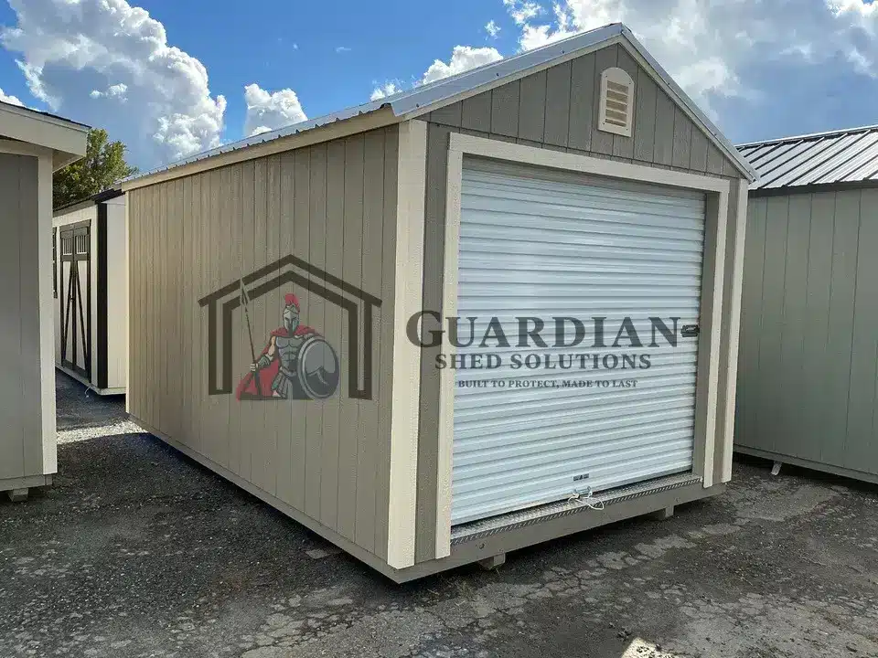 12’x16′ Felted Wool A-Frame Utility with Garage Door