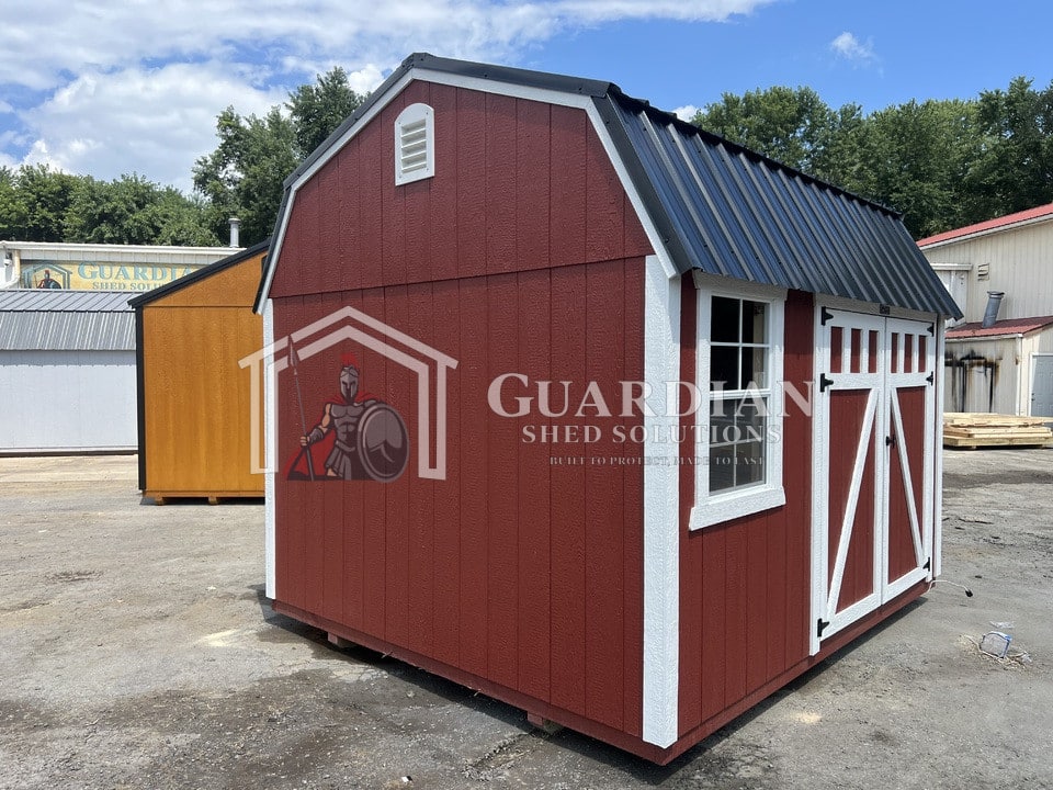 10’x12′ Rustic Red Lofted Barn