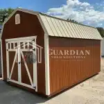 10′ x 16′ Guardian Lofted Shed in Butternut