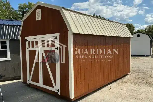 10′ x 16′ Guardian Lofted Shed in Butternut