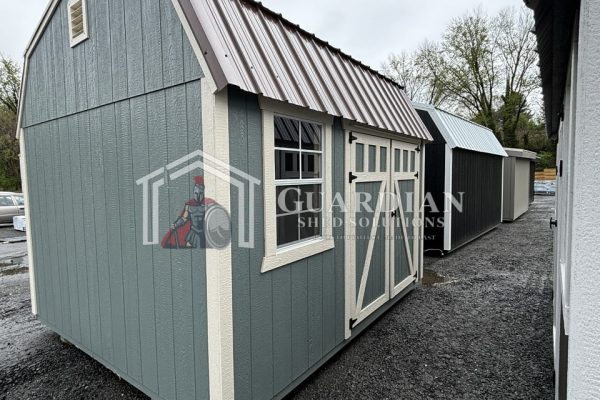 10’x12′ Sage Green Lofted Barn