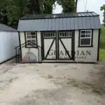 10’x16′ Lofted Guardian Shed Felted Wool with Black