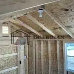 10’x12′ White Utility Shed with Hunter Green