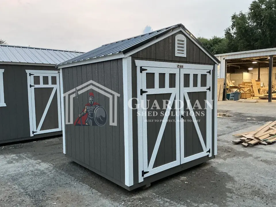 8’x8′ Urbane Bronze Utility with White