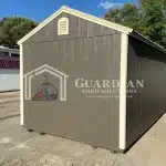 10’x24′ Urbane Bronze A-Frame Utility with Porch