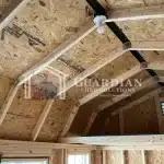 10’x16′ Lofted Guardian Shed Felted Wool with Black