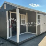 10’x24′ Urbane Bronze A-Frame Utility with Porch